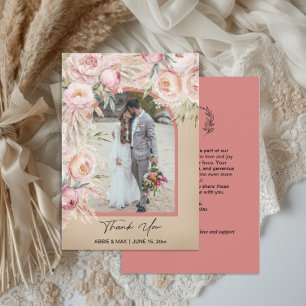 Faire-part de mariage à monogramme photo d'arch en