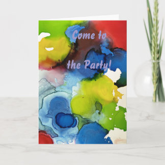 Faire-part de mariage abstrait en encre - Rhapsodi