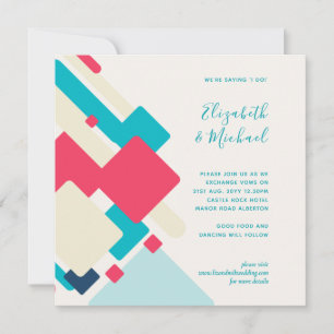 Faire-part de mariage Abstrait futuriste