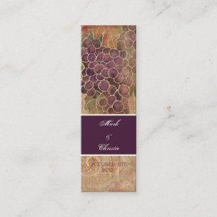 Faire-part de mariage âgé de vignoble de raisin