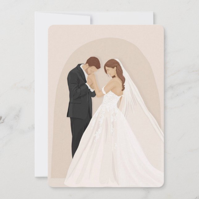 Faire-part de mariage/anniversaire (Devant)