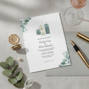 Faire-part de mariage aquarelle Élégant Eucalyptus