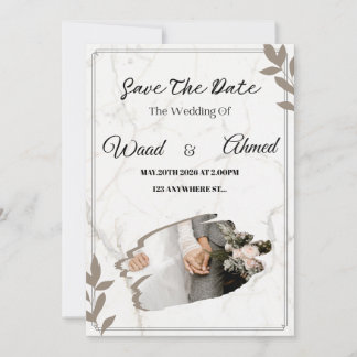 Faire-part de mariage arch | Esthétique moderne