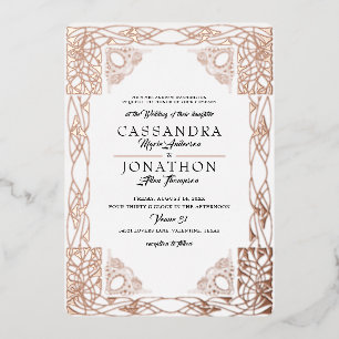 Faire-part de mariage : Art Nouveau & Poème 22