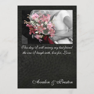 Faire-part de mariage artistique de meilleur ami