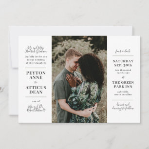 Faire-Part de Mariage Atmosphère Moderne avec une 