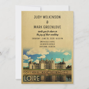 Faire-part de mariage au Château de Chambord en Lo