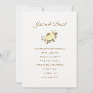 Faire-part de mariage au temple