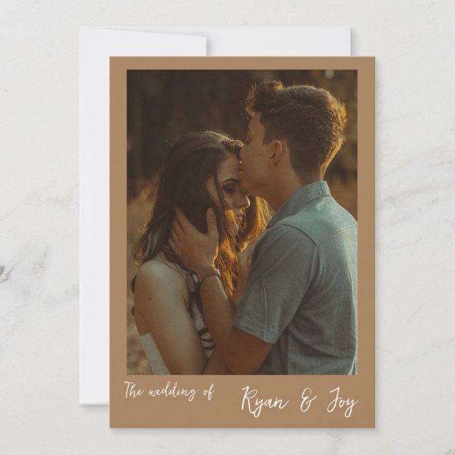 Faire-part de mariage Automne/Boho (Devant)