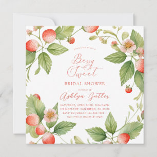 Faire-part de mariage aux fraises sucrées