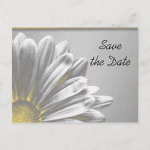 Faire-part de mariage avec des reflets floraux jau