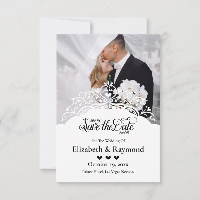Faire-part de mariage avec photo personnalisée pou (Devant)