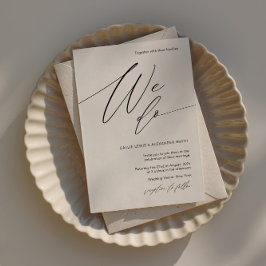 Faire-part de mariage avec police de calligraphie 