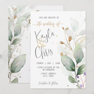 Faire-part de mariage avec RSVP de code QR