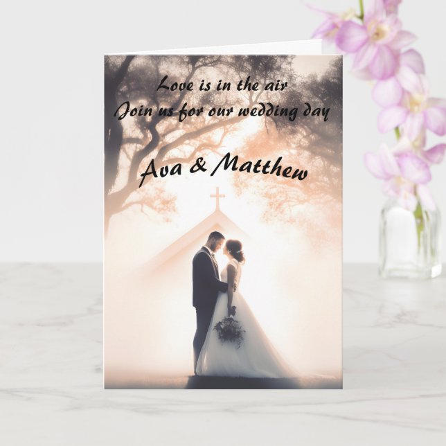 Faire-part de mariage avec style et élégance (Orchidée)