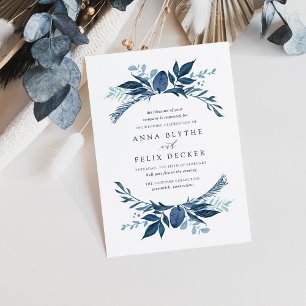 Faire-part de mariage azur sauvage