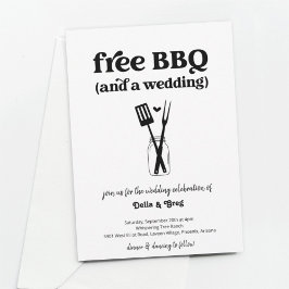 Faire-part de mariage BBQ Funny gratuit