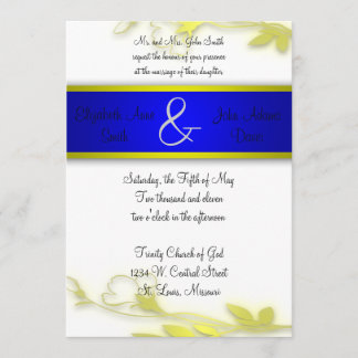 Faire-part de mariage bleu de l'évasion deux