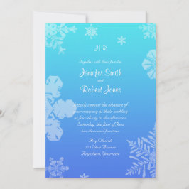 Faire-part de mariage bleu et Turquoise de sautere