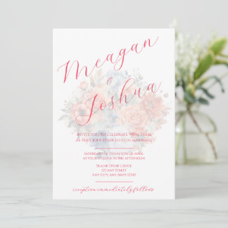 Faire-part de mariage bleu foncé