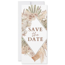 Faire-part de mariage Bohème à aquarelle beige pou