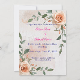 Faire-Part de Mariage Bohème et Verdure