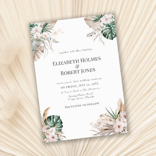 Faire-part de mariage Bohème Jardin Tropical