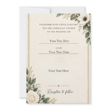 Faire-part de mariage botanique