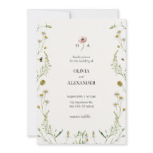 Faire-part de mariage botanique de luxe