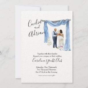 Faire-part de mariage botanique de printemps de co