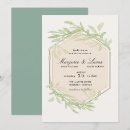 Faire-part de mariage Botanique douce