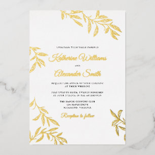 Faire-part de mariage botanique douce