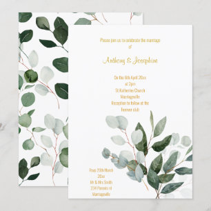 FAIRE-PART DE MARIAGE BOUQUET AU PRINTEMPS FRAIS