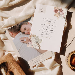 Faire-part de mariage BRENNA Bohemian Tropical Pal