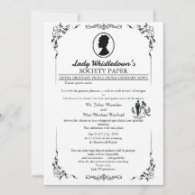Faire-part de mariage Bridgerton – Style Régence  