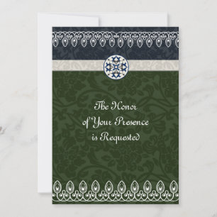 Faire-part de mariage Brocade Tri-Color