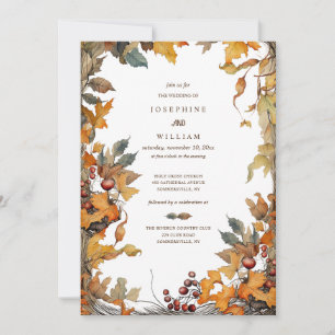 Faire-part de mariage Cadre d'Automne