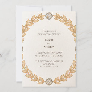 Faire-part de mariage Cameo à la Couronne de Lauri