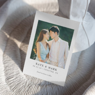 Faire-part de mariage carte à conserver I Élégant