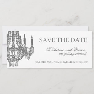 Faire part de mariage Chandelier Save the Date
