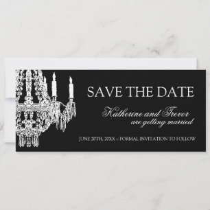Faire part de mariage Chandelier Save the Date