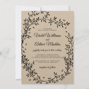 Faire-Part de Mariage Charme de la Forêt