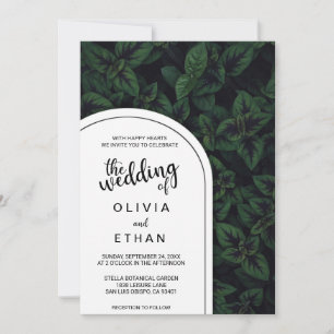 Faire-part de mariage chic à la menthe verte Emera