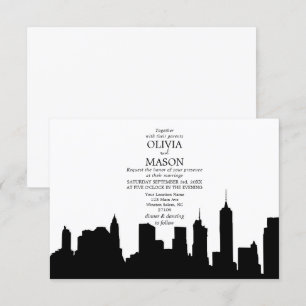 Faire-part de mariage Cityscape de New York
