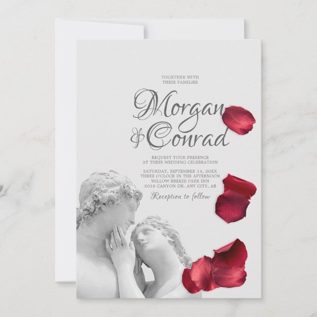 Faire-part de mariage classique (Devant)