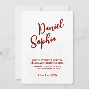 Faire-part de mariage classique