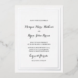 Faire-part de mariage classique traditionnelle