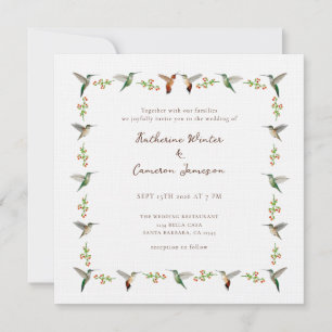 Faire-part de mariage Colibri