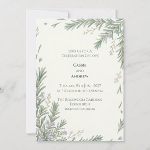 Faire-part de mariage Colombe Ruban Nœud Bleu Blus
