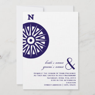 Faire-part de mariage Compass